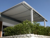 Zonwering onder terrasoverkapping
